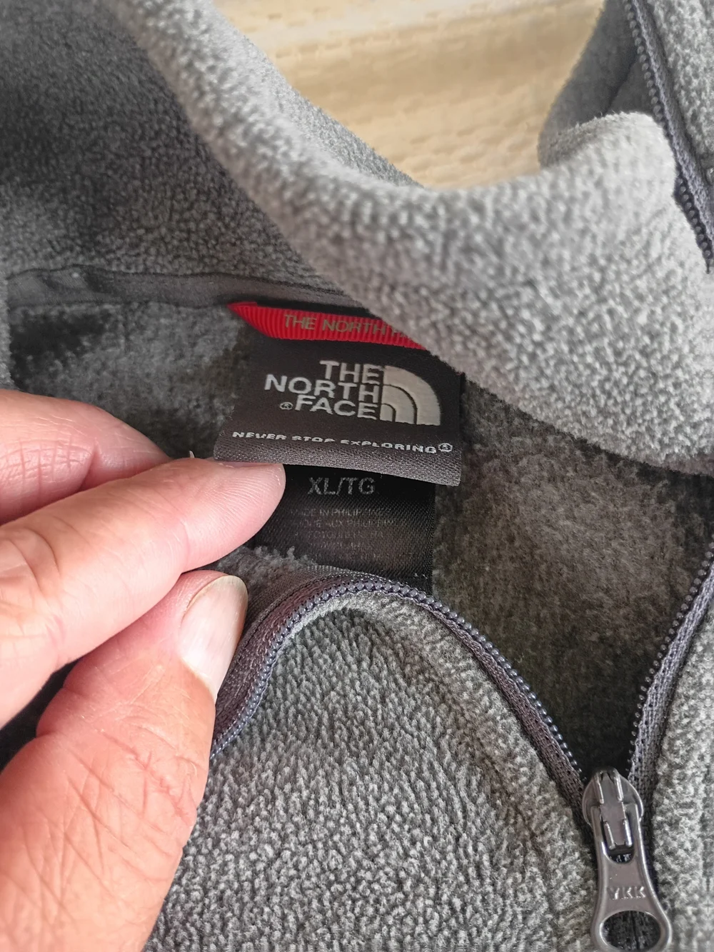 The North Face Men’s Gray Half-Zip Fleece Pullover